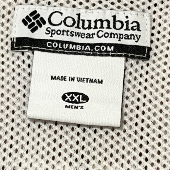 XXL Men's Fishing Outdoor Fishing Hiking Columbia Mesh Vent Short Sleeve Shirt - Picture 3 of 14